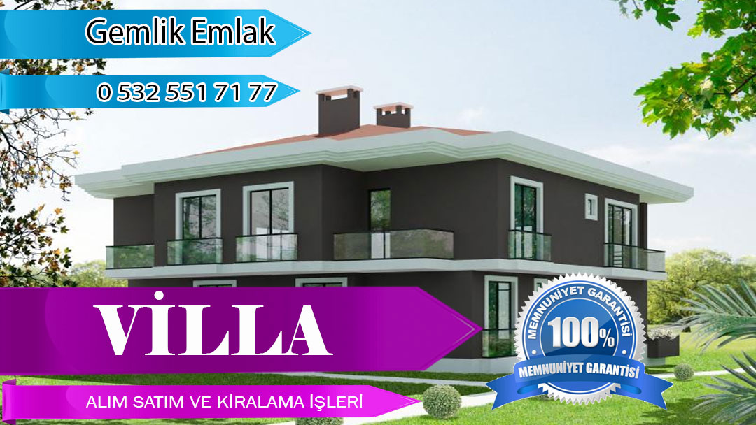 Gemlik-Umurbeyde-satılıkvilla Villa Alım Satım Kiralama