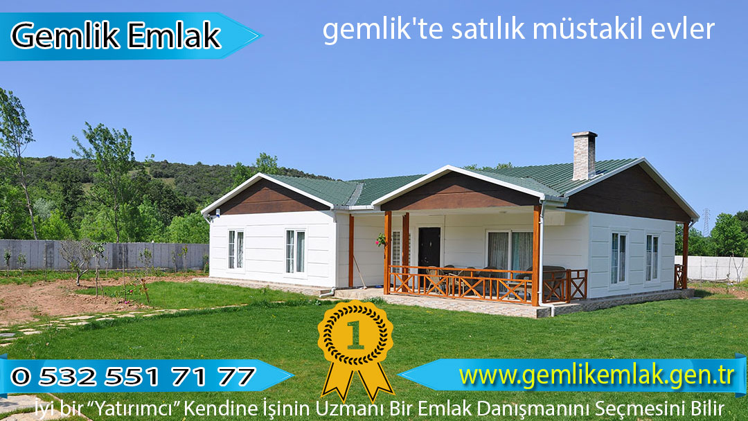 gemlik'te satılık müstakil evler